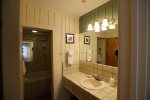Master Bath with Whirlpool Tub in Condo at Waterville Valley